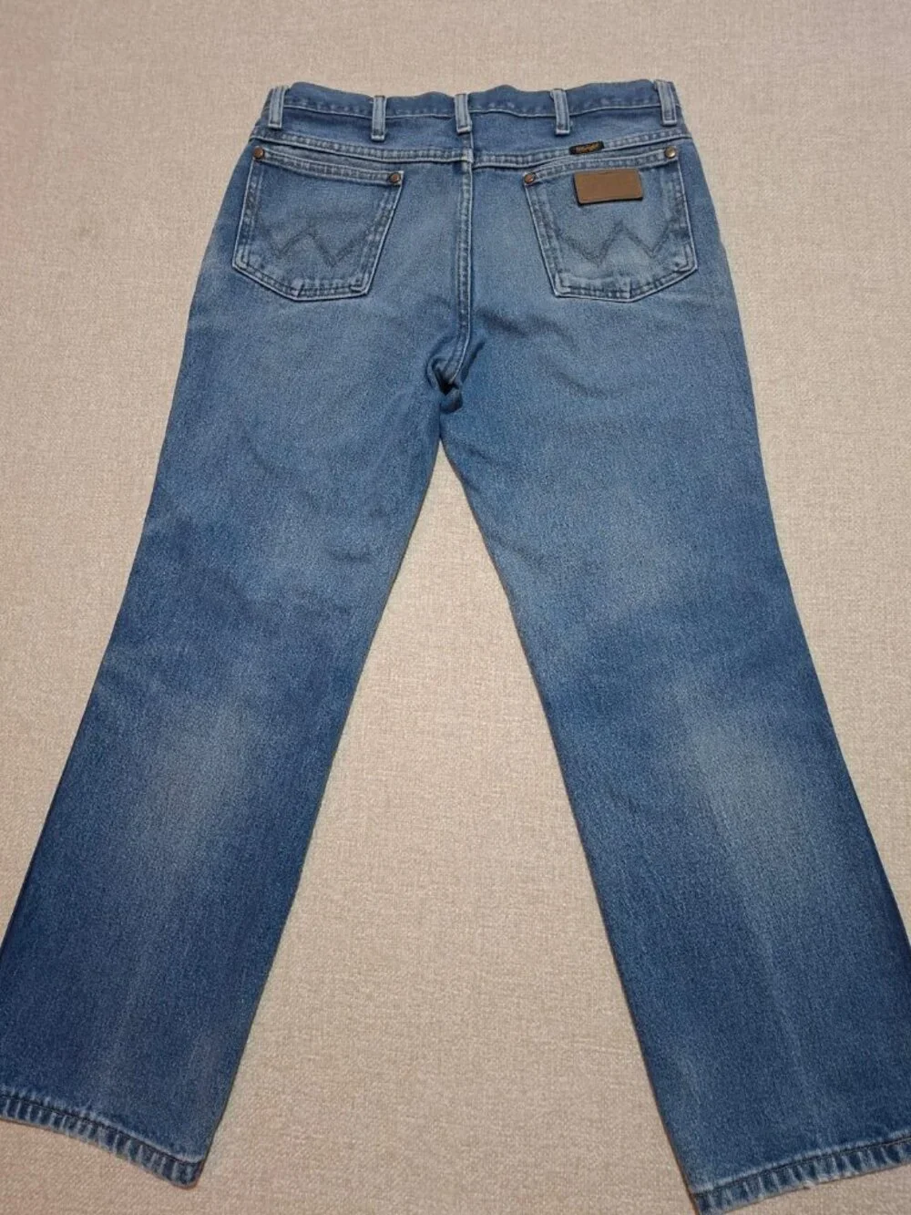 Wrangler Men's Blue Straight Leg Jeans Size 33x28 USA Made